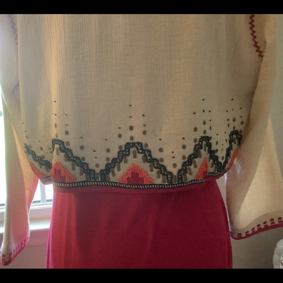 Soft Surroundings t-shirt maxi dress and embroidered and beaded jacket - Picture 11 of 12